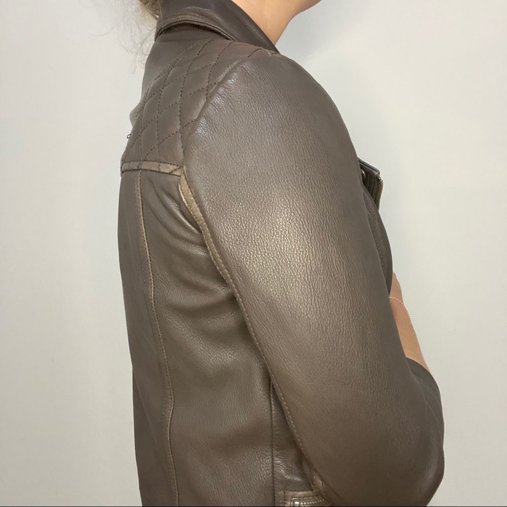 AllSaints Limited Biker/Moto Leather Jacket - Picture 8 of 11